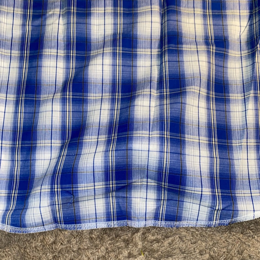 Wrangler Western Size Large Pearl Snap Button Up Down Plaid Work Dad Beach Shirt - Picture 11 of 11